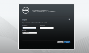 DELL iDRAC uus GUI